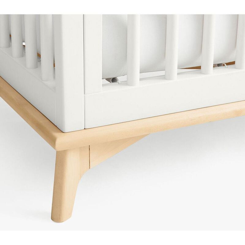 Pottery Barn Kids Sydney 2 Tone 3:1 Crib Simply White Natural image number 1